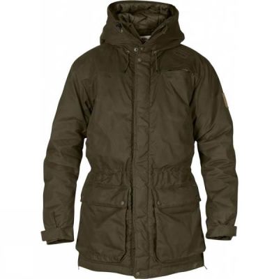 Fjallraven Forest - Férfi Parka - Sötét Olivazöld (Magyarország NFM740356)
